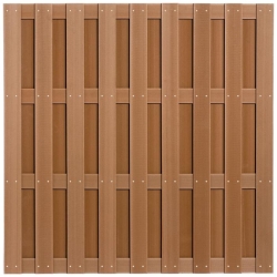 Panel ogrodzeniowy (pełny) POLdeck WPC 180x180cm brązowy